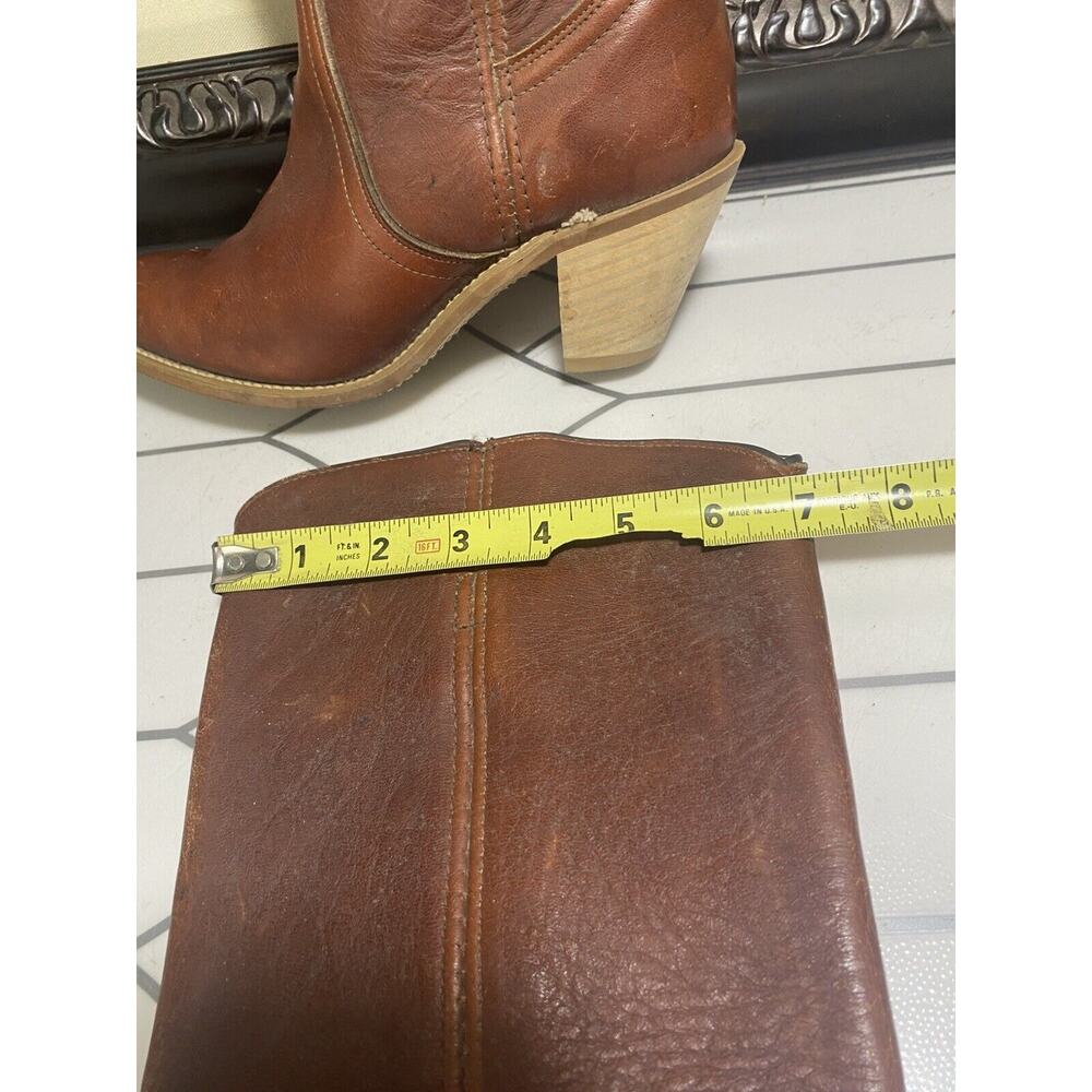Frye American Classics Marron Leather Western Cowboy Boots Mens Size 8.5 B - Picture 8 of 14